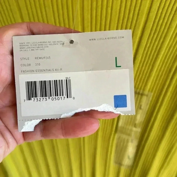 NWT Women’s Turtleneck Liz Claiborne Ribbed Sweater SZ Large - Picture 4 of 5